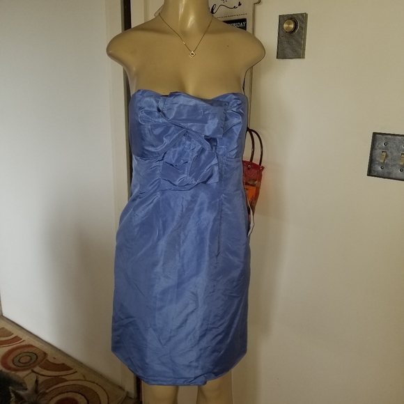 New J. Crew  blue special occasion organza dress 6 - Picture 7 of 13